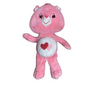 Care Bears Love-a-Lot Bear 2008 24" Plush Hearts Jumbo Stuffed Animal Valentine